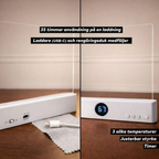 Boklys Läslampa detaljer - USB-C, 3 temperaturer, timer